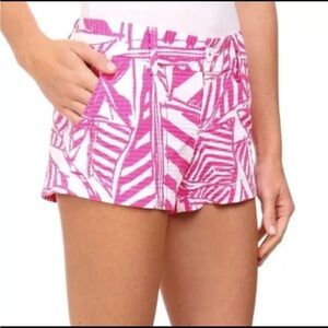 LILLY PULITZER The Callahan Short Capri Pink Yacht Sea Textured 3" 12